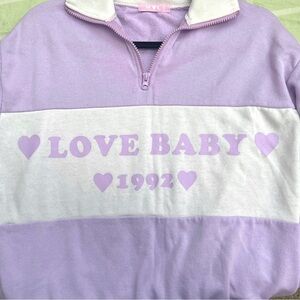 Cute lovebaby WC sweatshirt hoodie
